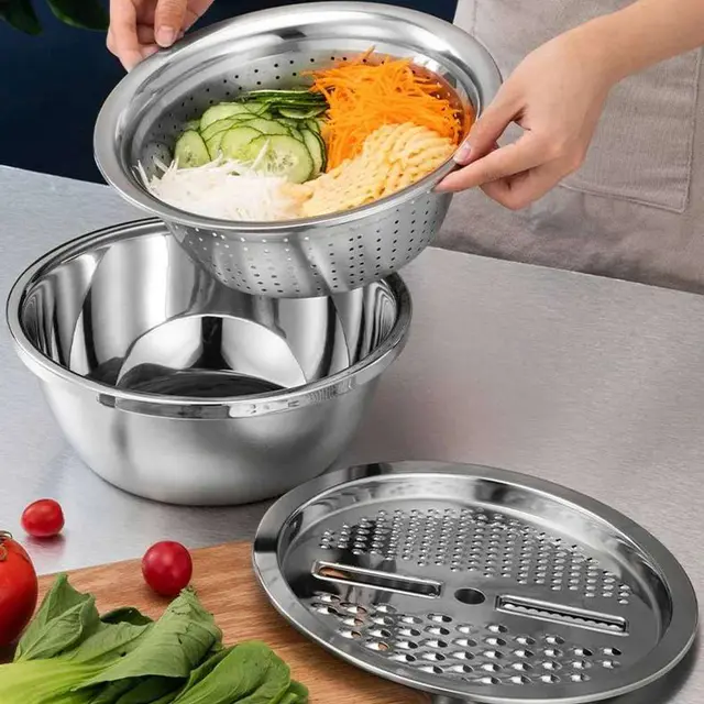 Kitchen Oil-Resistant Sticker - 3-in-1 Multifunctiona Vegetable Cutterl