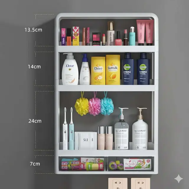Multifunctiona Storage Organizer - (White)Multifunctiona Storage Organizer