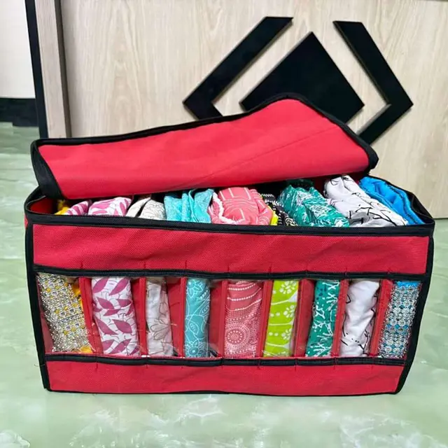 9 Grid full cover organizer box - (1Pcs)9 Grid full cover organizer box