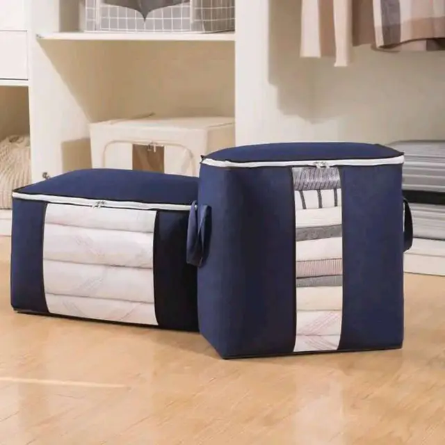 9 Grid full cover organizer box - (2Pcs Set)Quilt Storage Bag