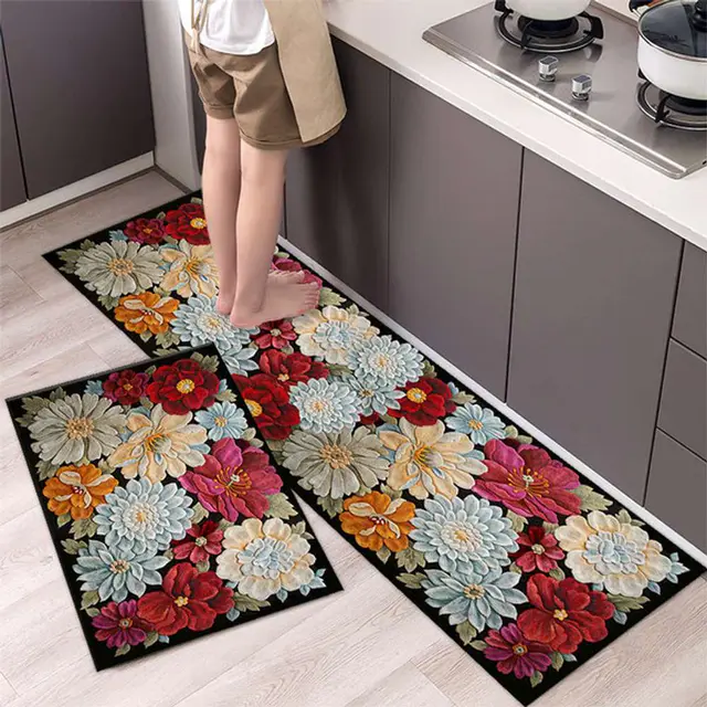 2-Piece Anti-slip Kitchen Mat Set - KM-40