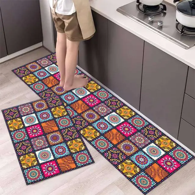 2-Piece Anti-slip Kitchen Mat Set - KM-80