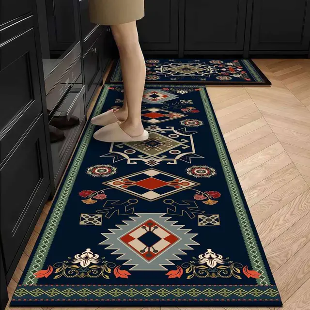 2-Piece Anti-slip Kitchen Mat Set - KM-86