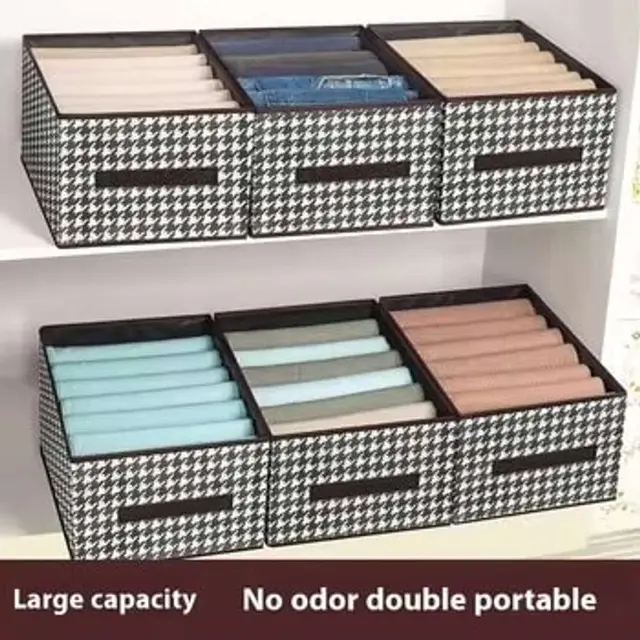 Printed Cloth Organizer Box - (3Pcs)Printed Cloth Organizer Box