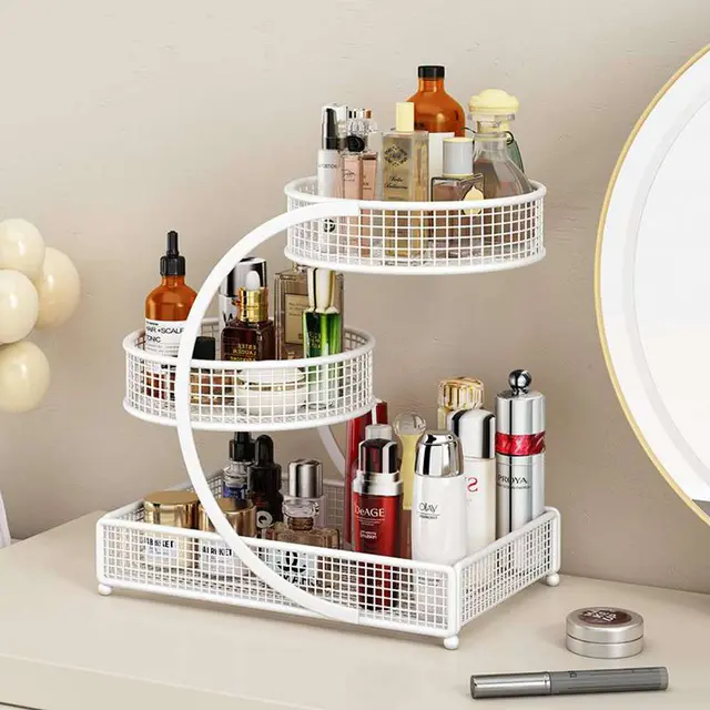 Folding Sunglasses Organizer ( 5 Slot ) - (White)Multi Layer Shelf Cosmetics Storage Rack