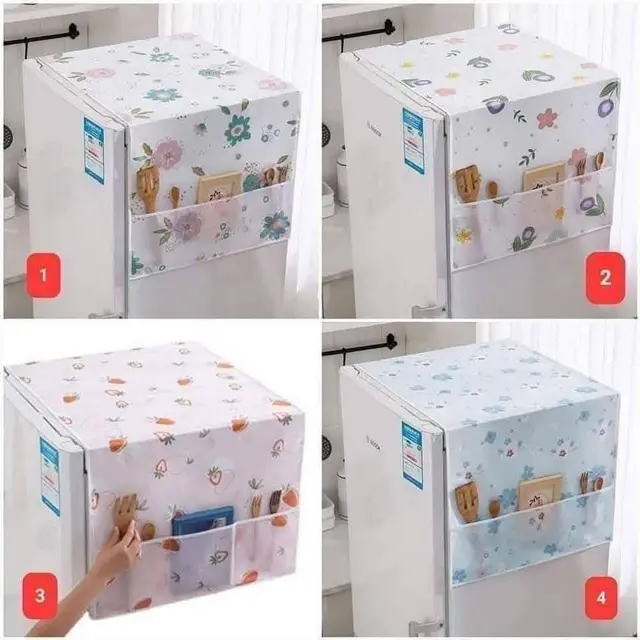 Top Loading ওয়াশিং মেশিন কভার - (1Pcs)স্টাইলিশ ও কার্যকর ফ্রিজ কভার