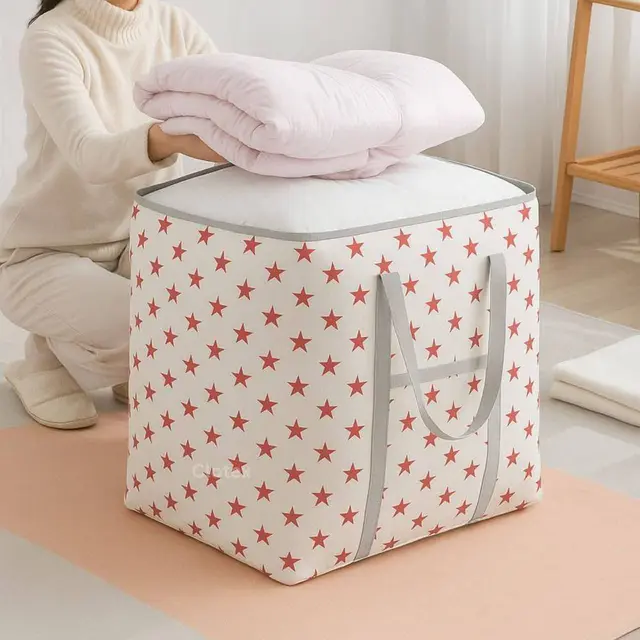 Top Loading ওয়াশিং মেশিন কভার - (1Pcs)Printed Quilt Storage Bag