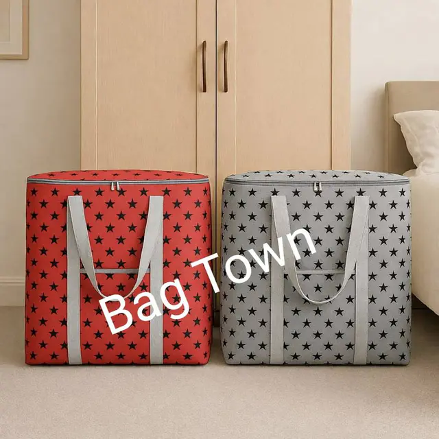 Top Loading ওয়াশিং মেশিন কভার - (2Pcs)Printed Quilt Storage Bag