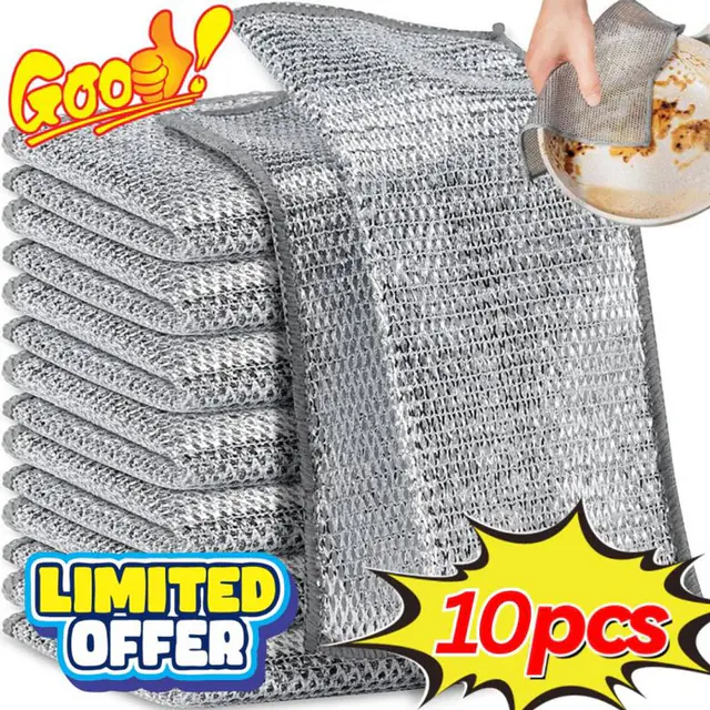 Top Loading ওয়াশিং মেশিন কভার - (10Pcs set)মাল্টিপারপাস ম্যাজিক ডিস ক্লথ