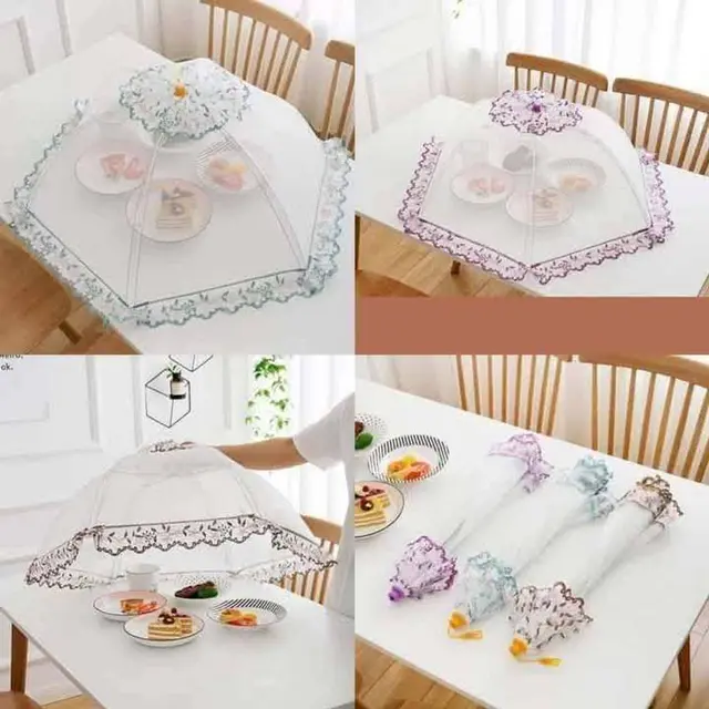 Top Loading ওয়াশিং মেশিন কভার - (1Pcs) Foldable Table Food Cover Umbrella