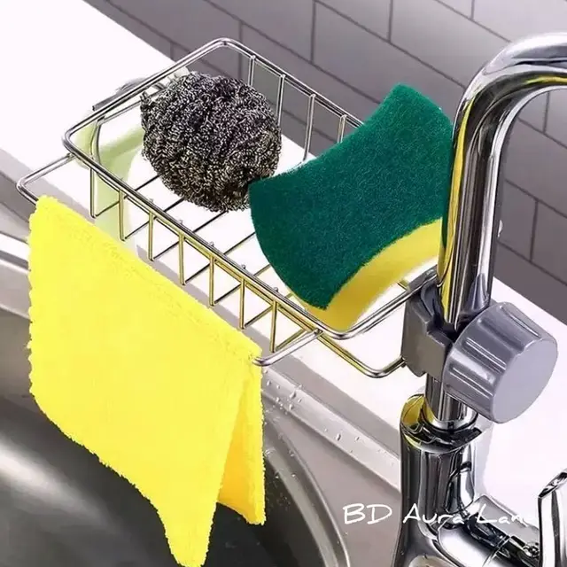 Blue Commode Cleaner - Kitchen Faucet Rack