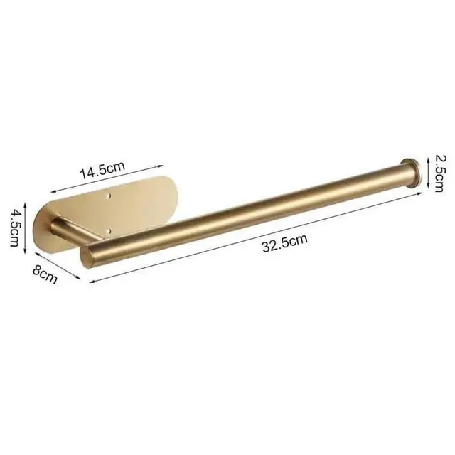 Stainless Steel Paper Towel Holder - (Gloden)Stainless Steel Paper Towel Holder
