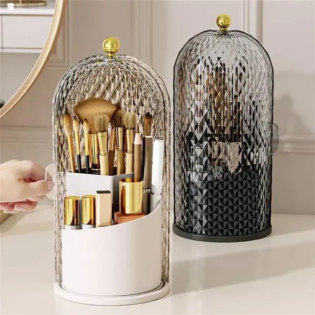 360° Rotating Makeup Brush Holder