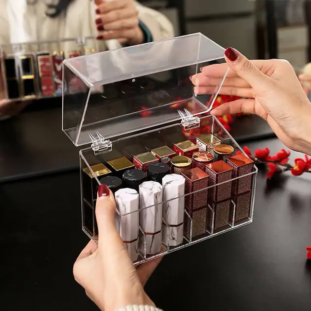 18 Grid Dust proof Lipstick Storage Box - 18 Grid Dust proof Lipstick Storage Box