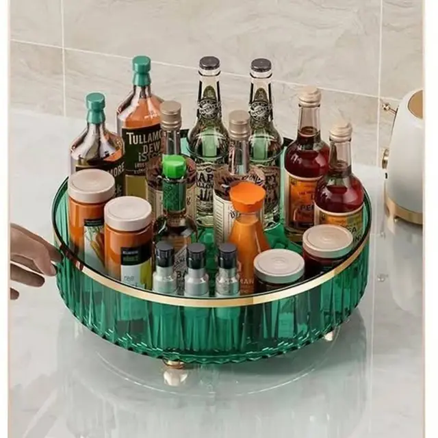 360-Degree Rotating Perfume/Cosmetic Organizer - (Green)360-Degree Rotating Perfume/Cosmetic Organizer