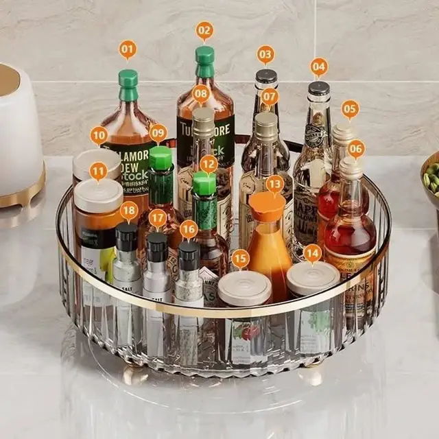 360-Degree Rotating Perfume/Cosmetic Organizer - (White)360-Degree Rotating Perfume/Cosmetic Organizer