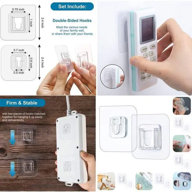 Double-sided Adhesive Wall Hooks Hanger