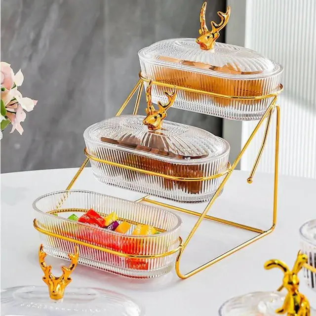 Multi-layer Fruit Plate Elegant 3-tier